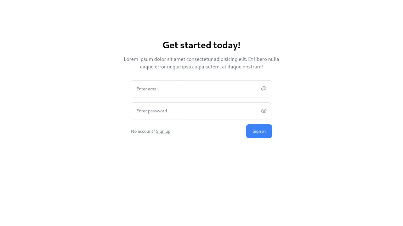 Form Components - Login