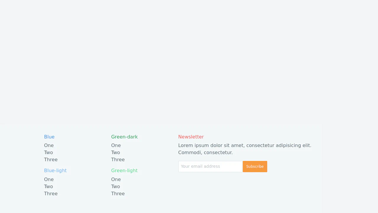 Four Solumn Footer