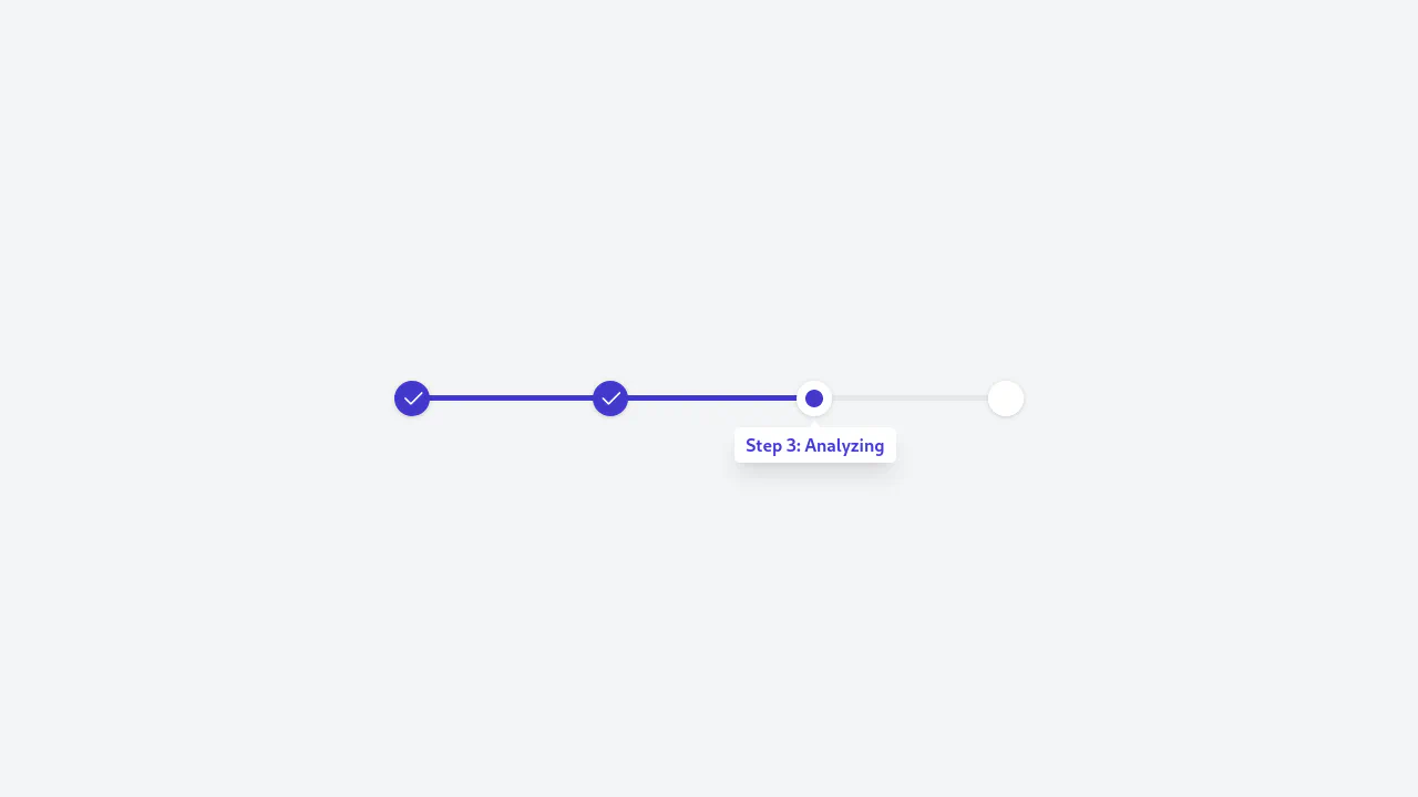 Tailwind CSS Steps Bar Component