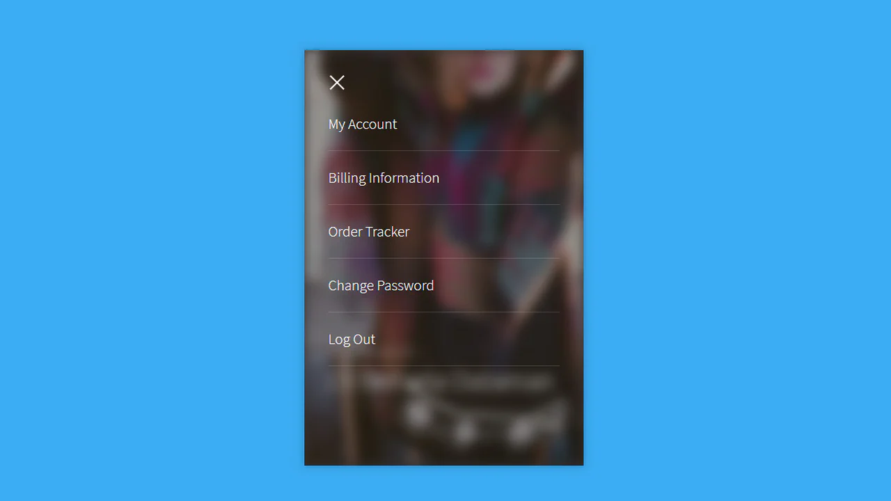 Frosty Nav Toggle Effect