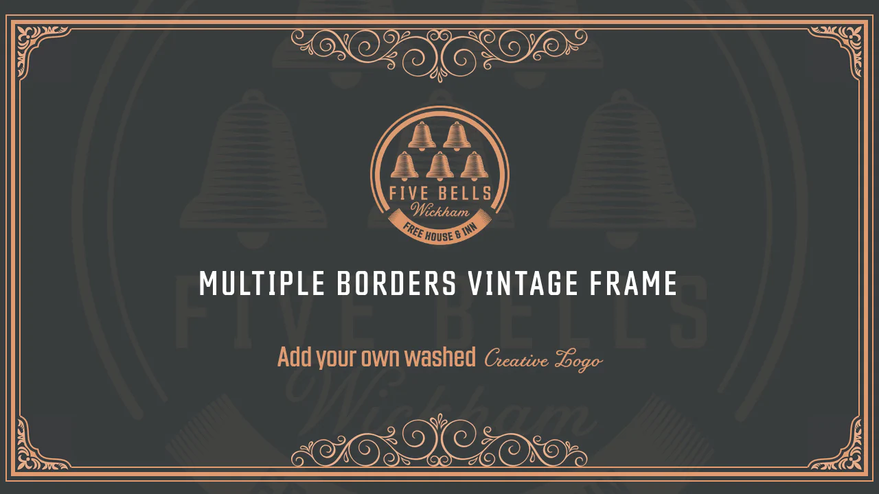 Full Screen Vintage Frame with Multiple Borders