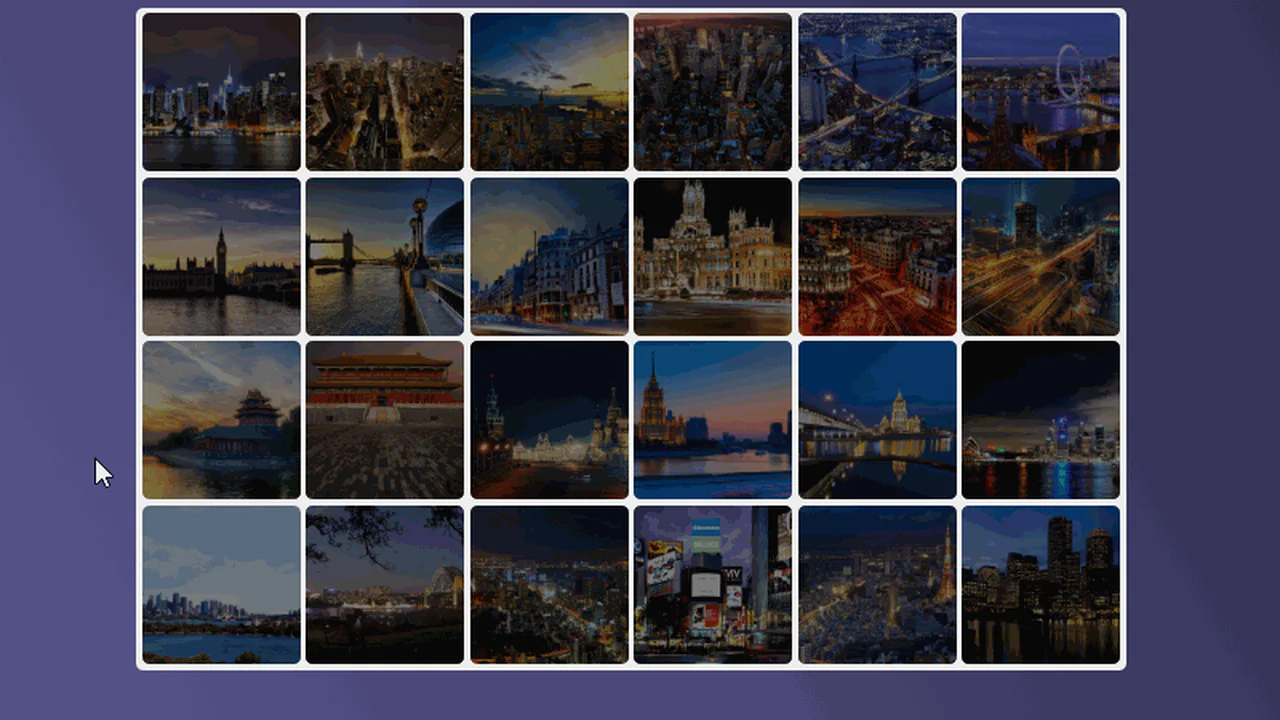 Gallery With Wave Transition Effect