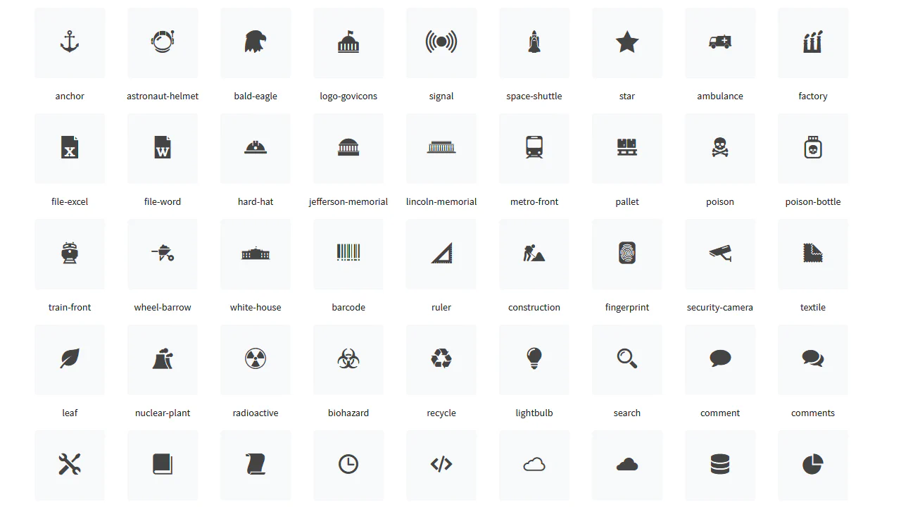 Gov Icons