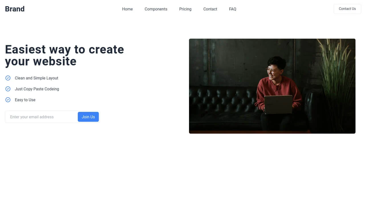 Hero Image With Newsletter