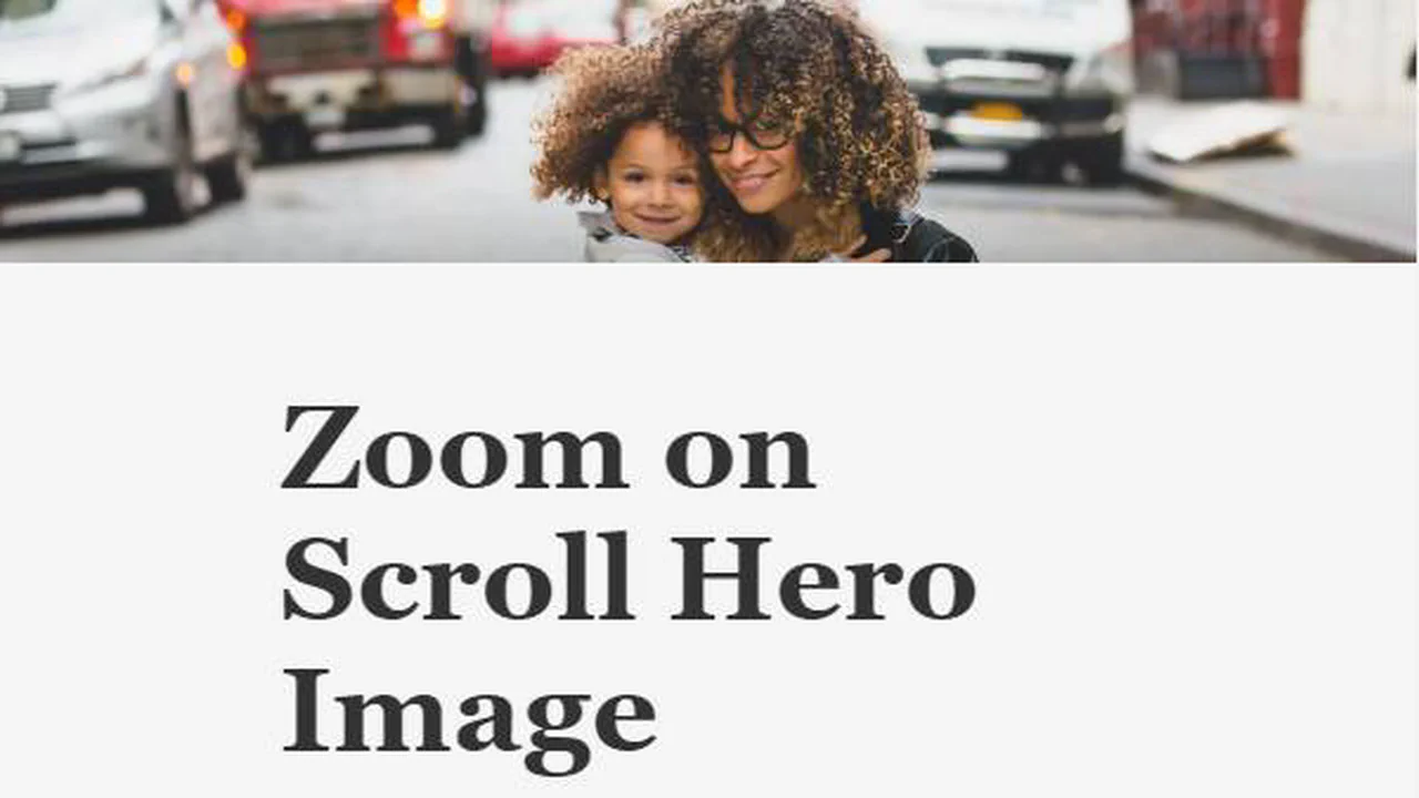 Hero Zoom On Scroll
