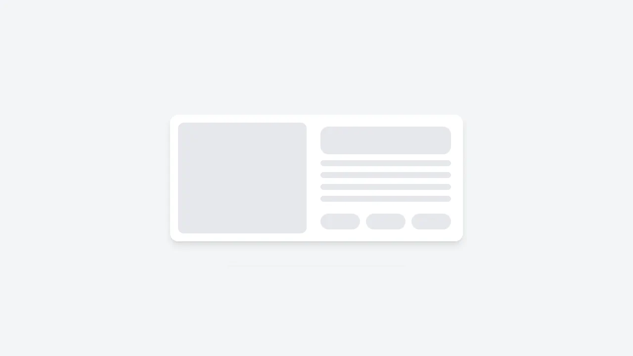 Horizontal Card Skeleton