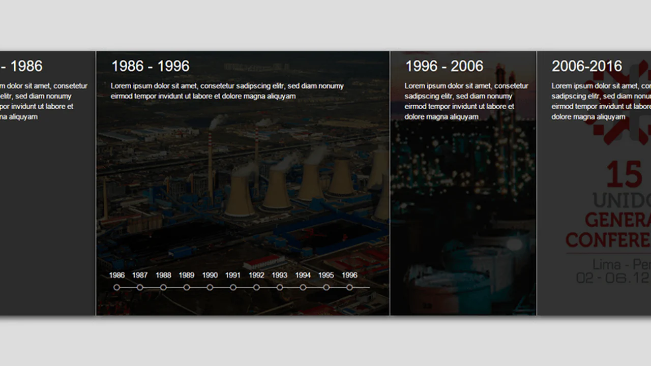 Horizontal Timeline Mockup