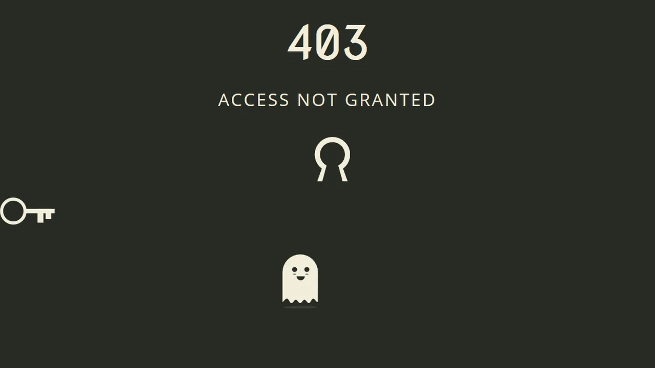 Access Not Granted - 403 Page Template