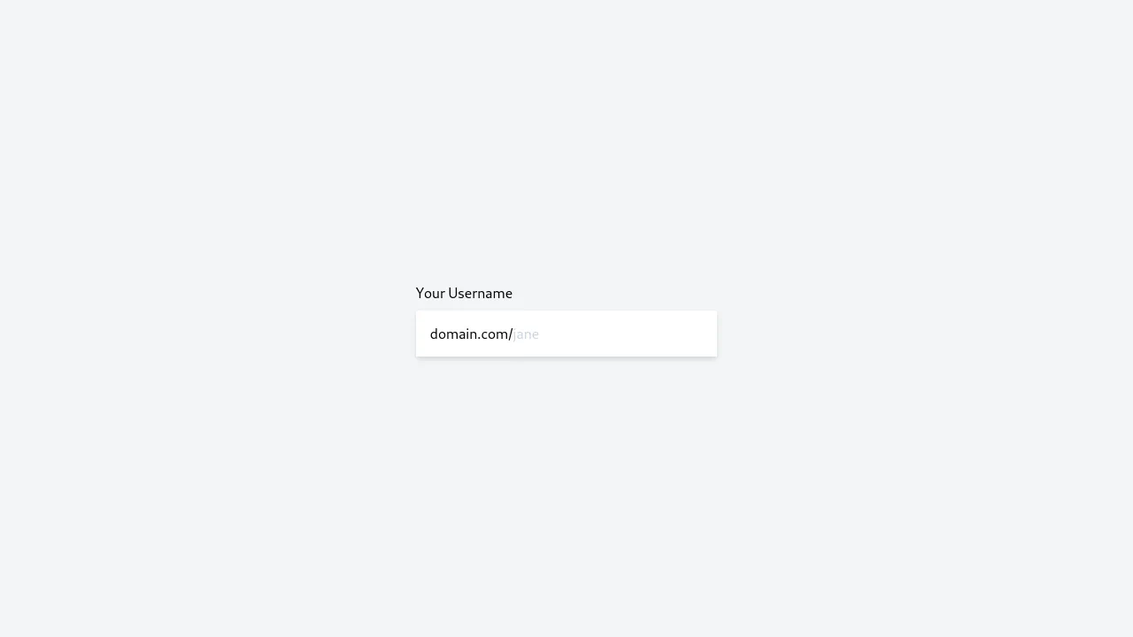 Input with Static Text