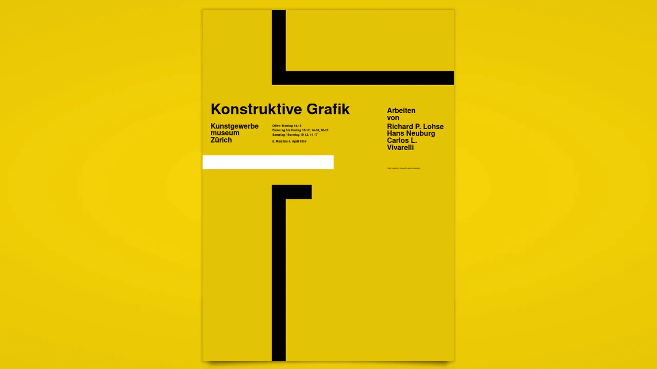 Poster. Konstruktive Grafik