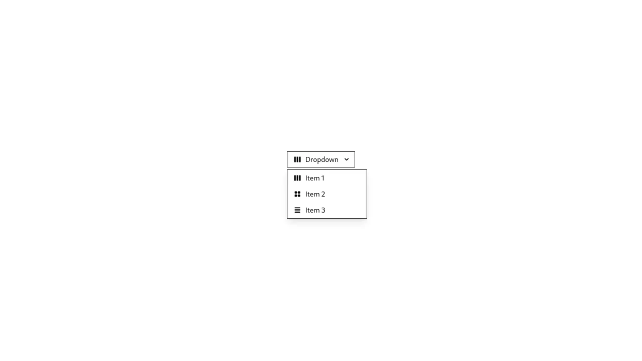 Lo-fi Tailwind CSS Dropdown - With Icons