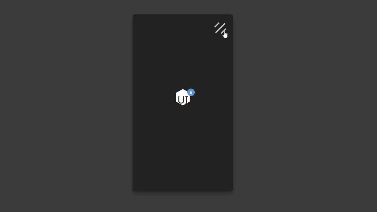 Mobile Navigation Animation