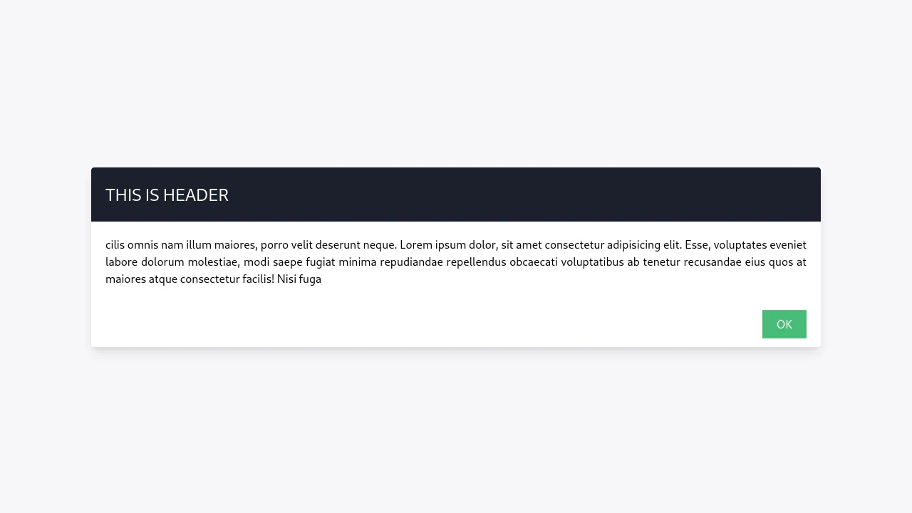 Modal with Vue