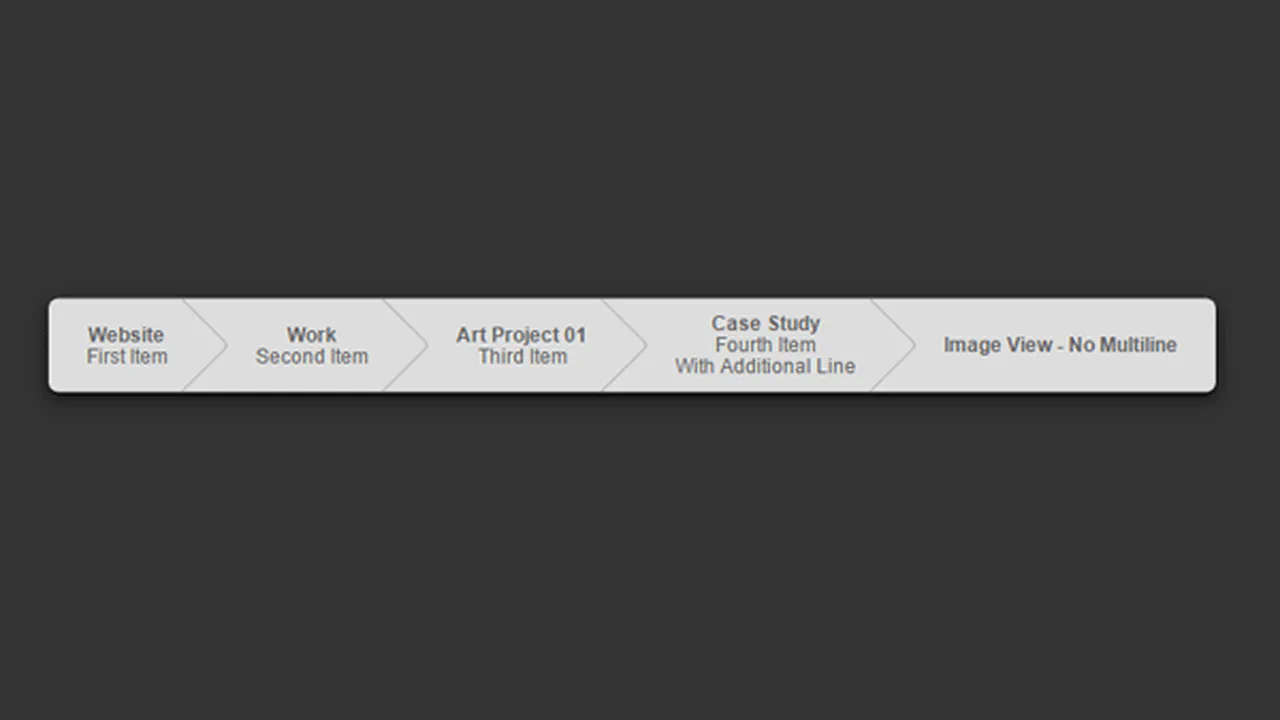 Multi-Line Breadcrumb Arrows