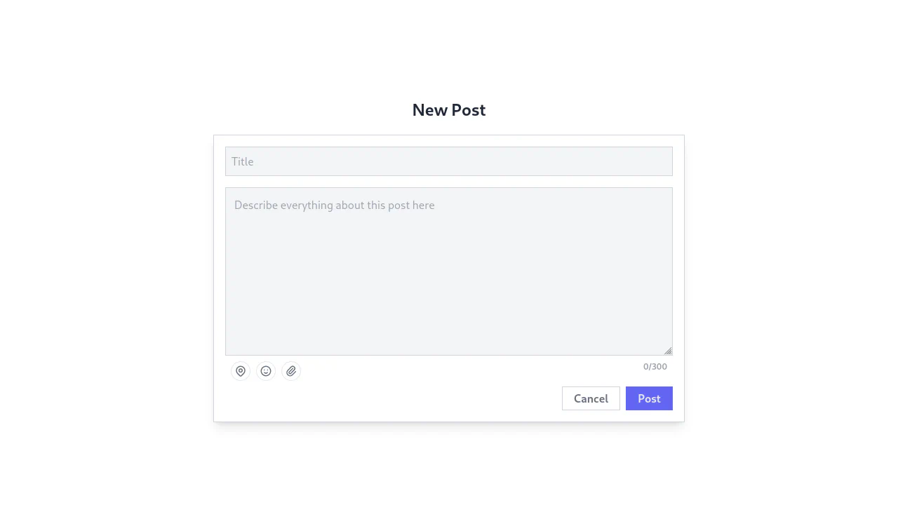 Post Making Form
