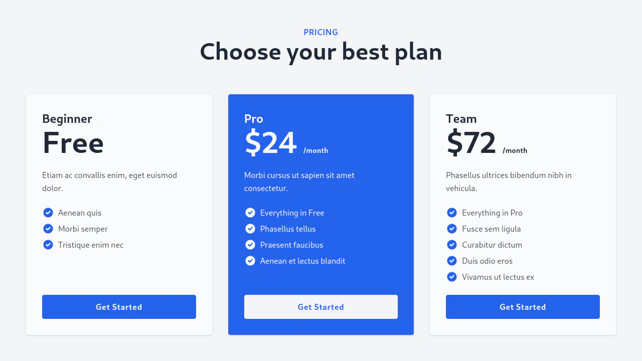Pricing #1