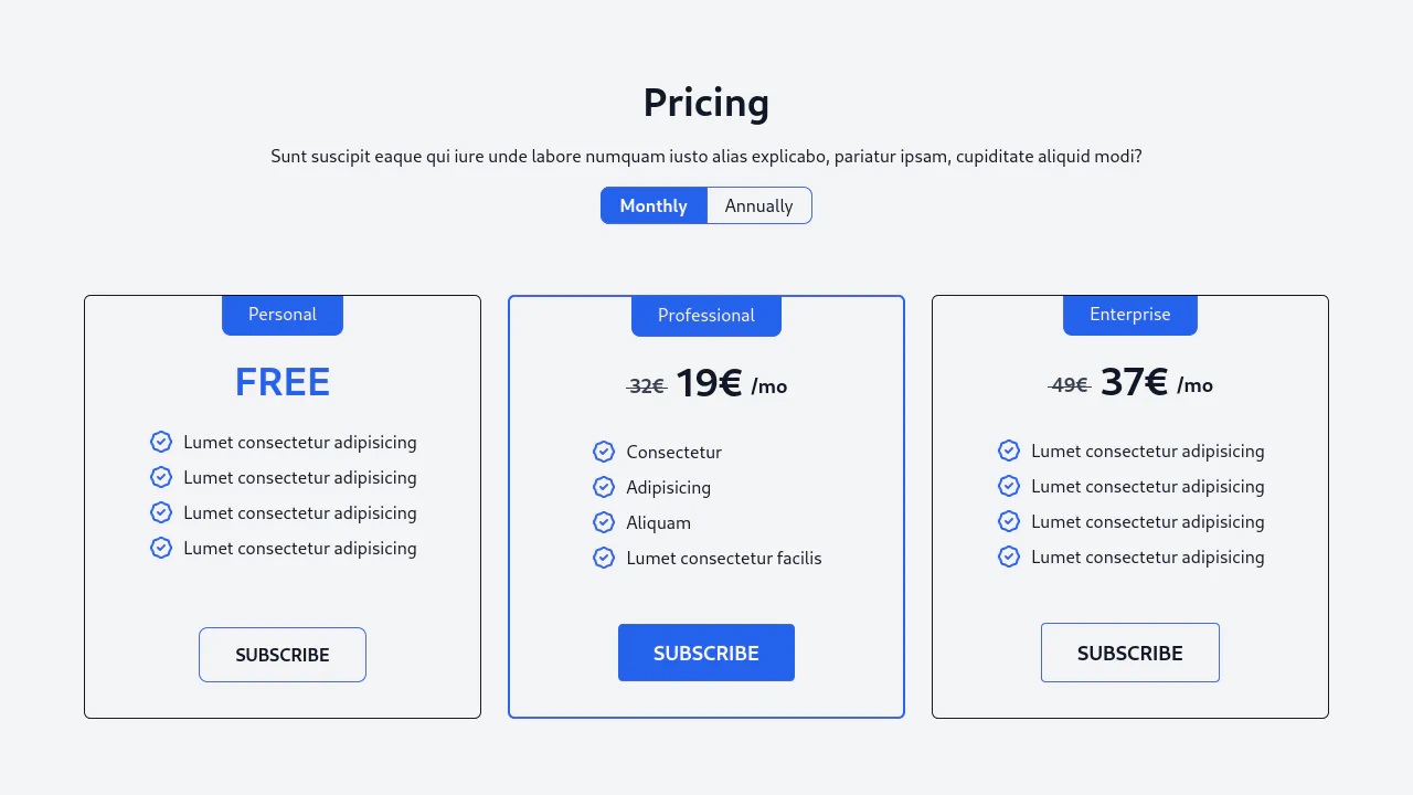 Pricing #5