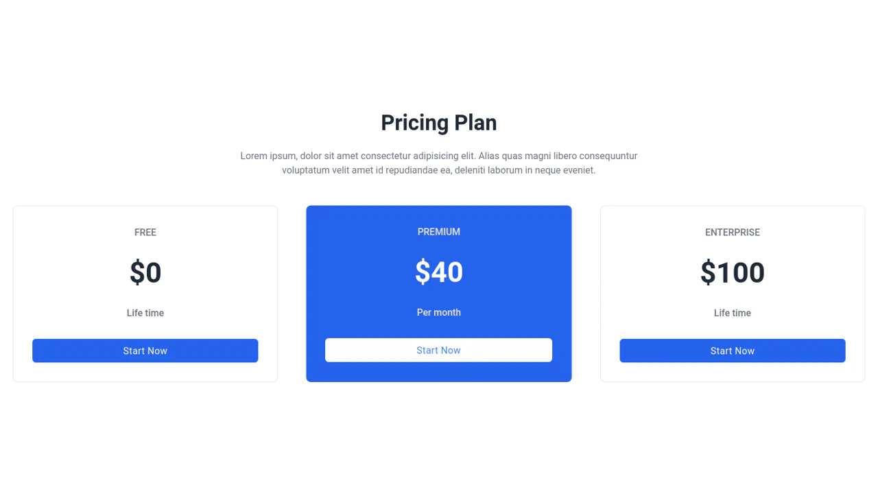 Pricing Simple