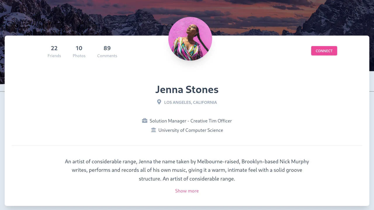 Profile Page