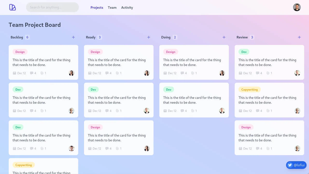Project/Kanban Board