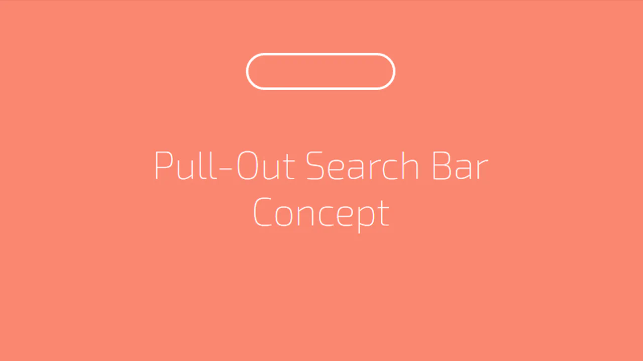 Pull-Out Search Bar Concept