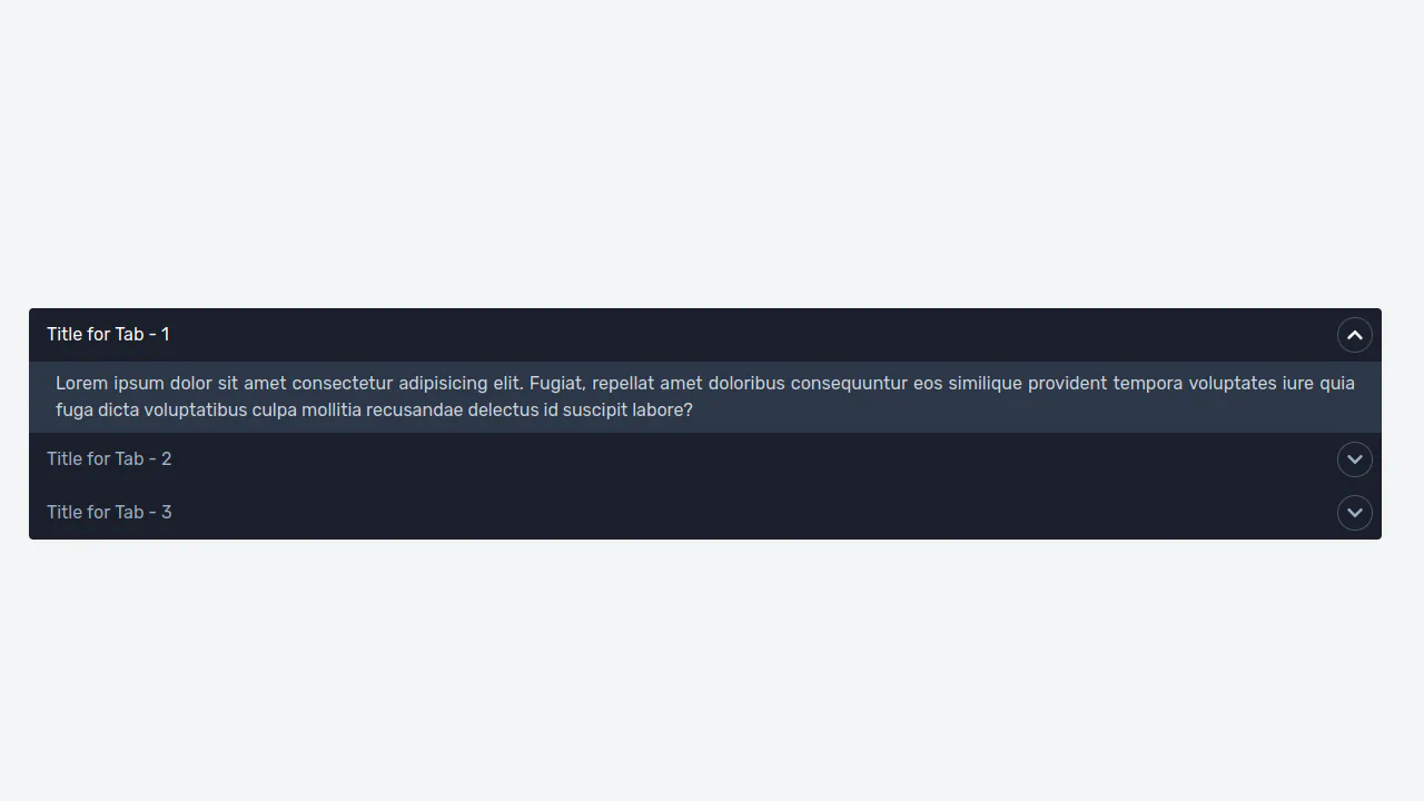 Pure CSS Accordion