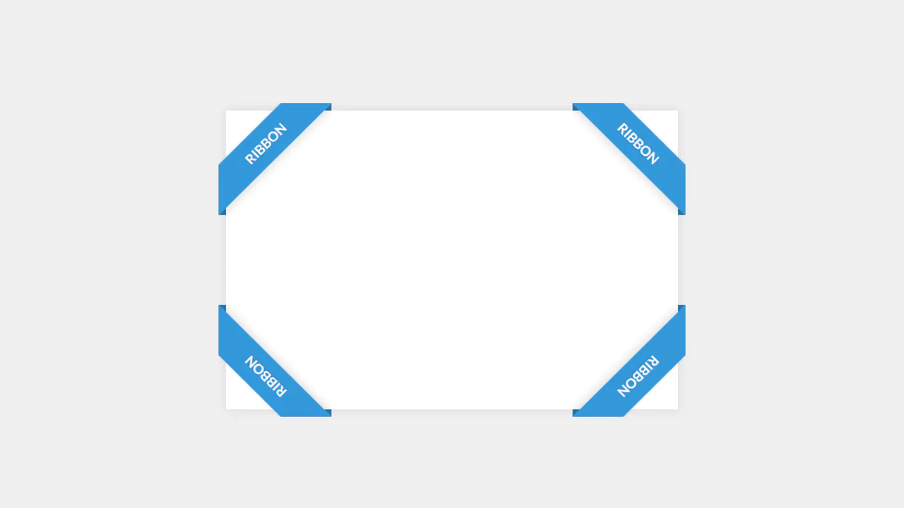 Pure CSS Corner Ribbon