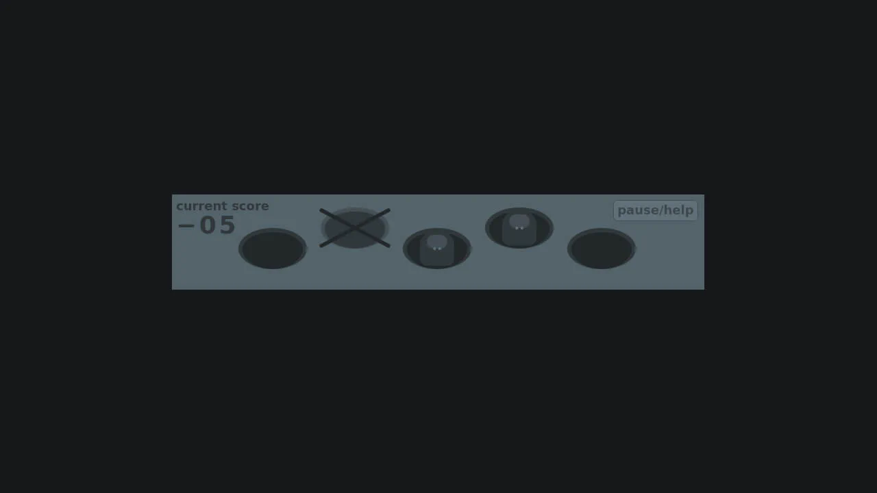 Pure CSS Whac-A-Mole