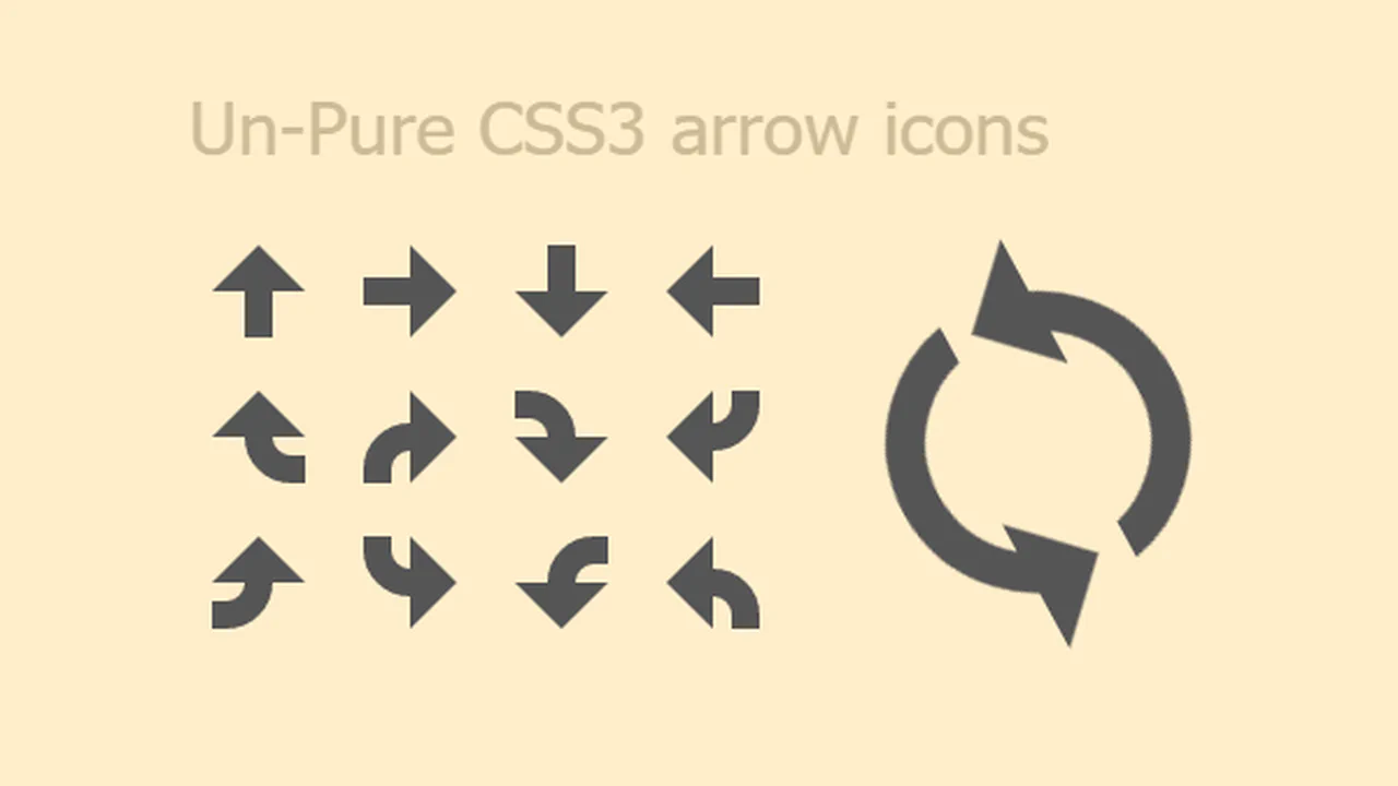 CSS3 Arrow Icons