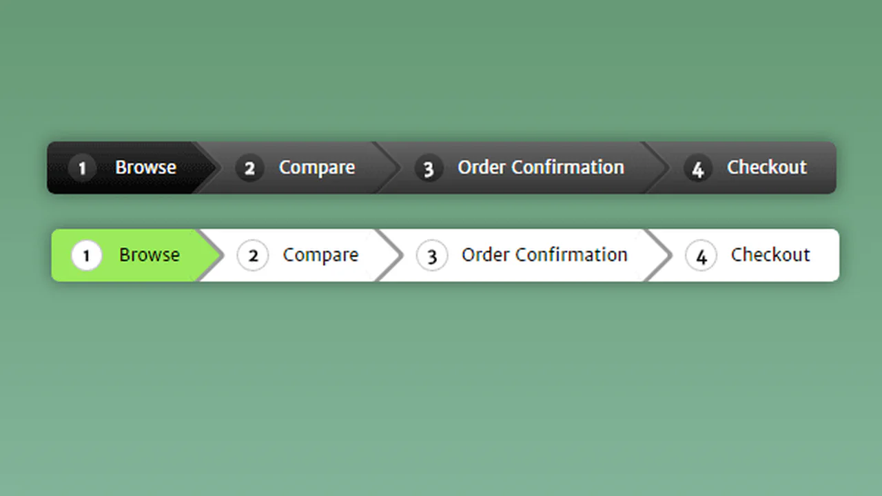Pure CSS3 Breadcrumb
