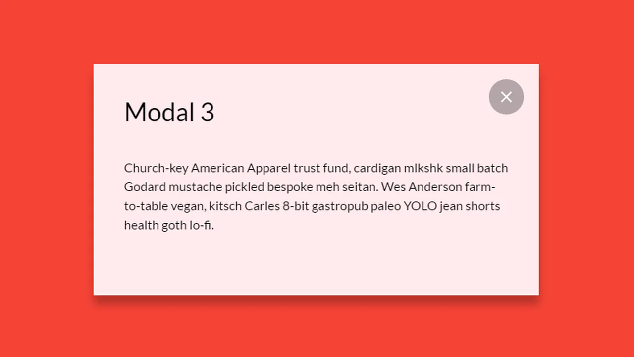 Responsive Modal Design