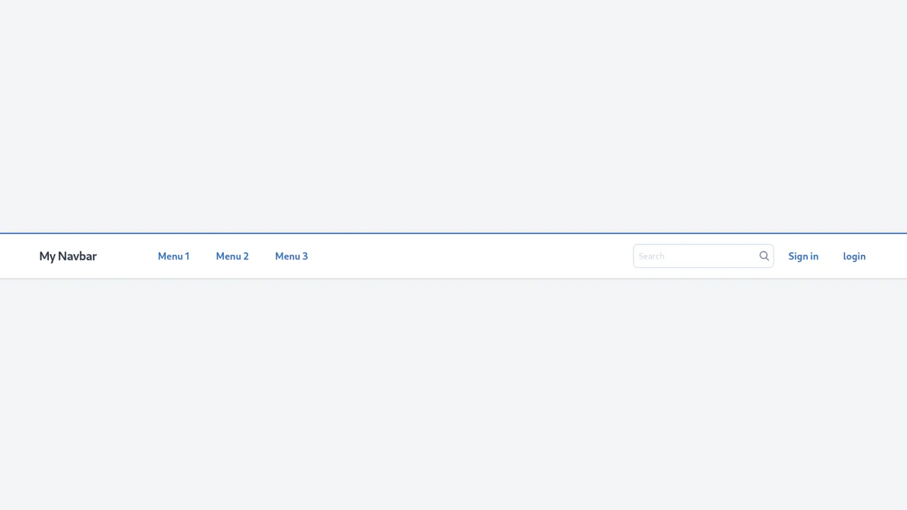 Responsive Navbar with Search Bar
