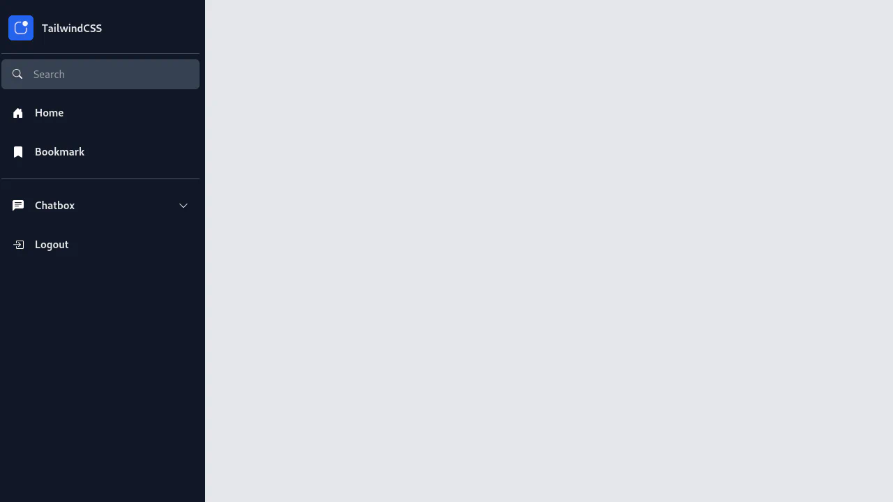 Responsive Sidebar TailwindCSS