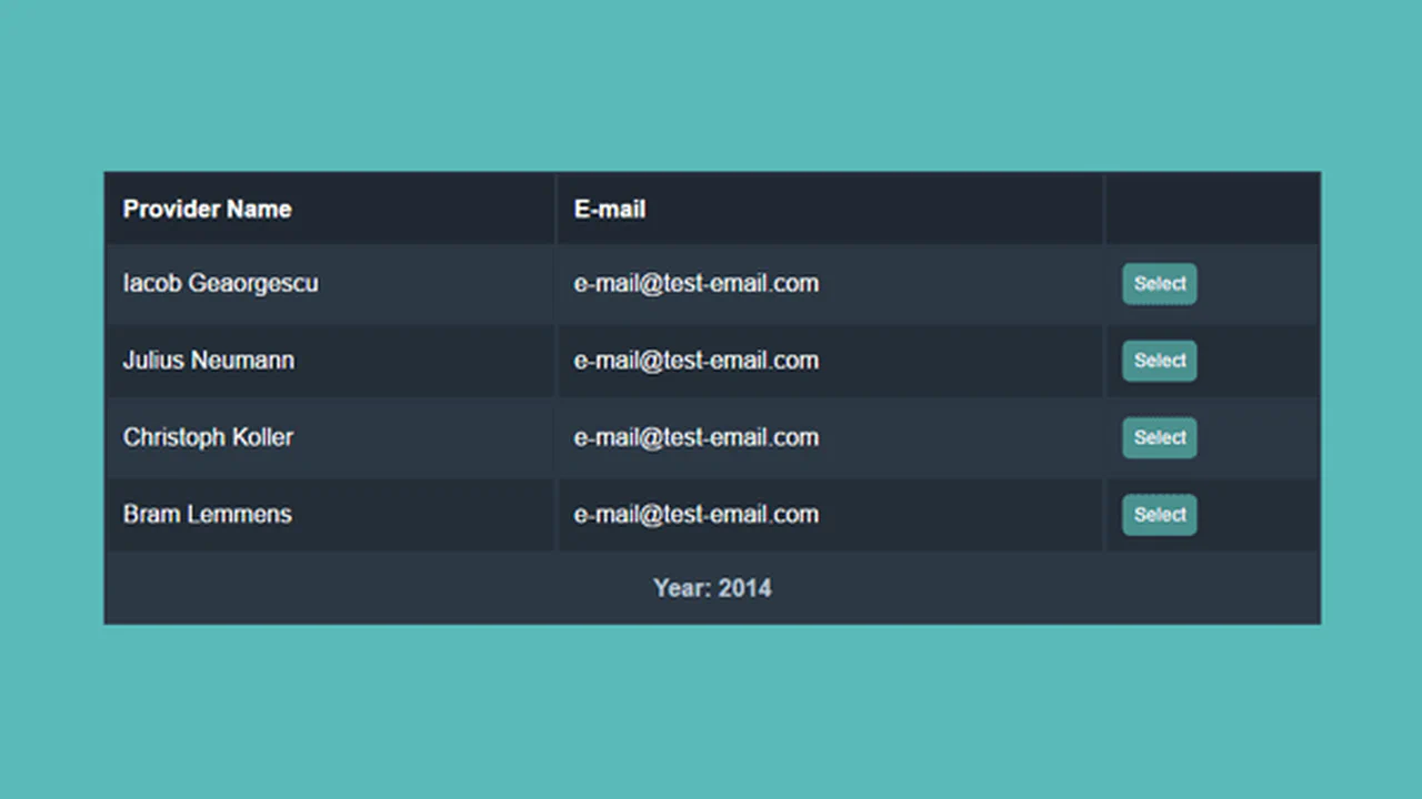 CSS Responsive Table & Detail View