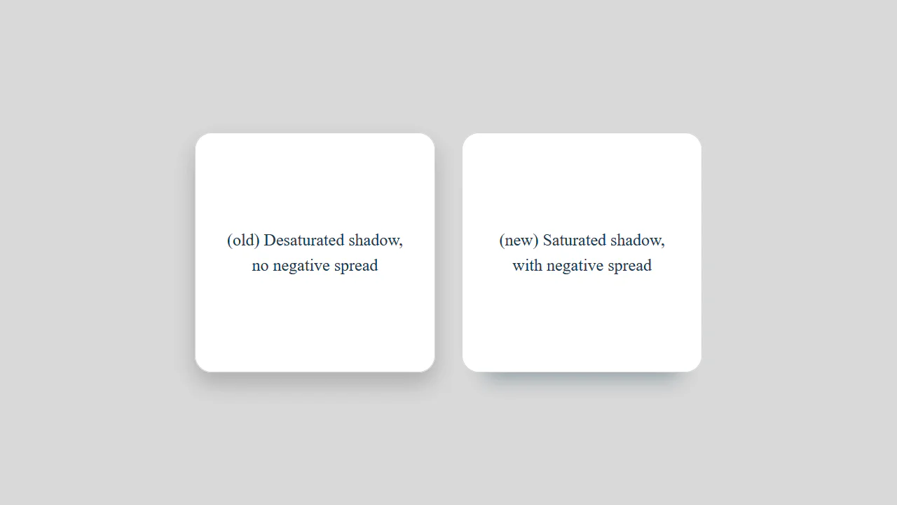 Saturated vs Desaturated Box-Shadow