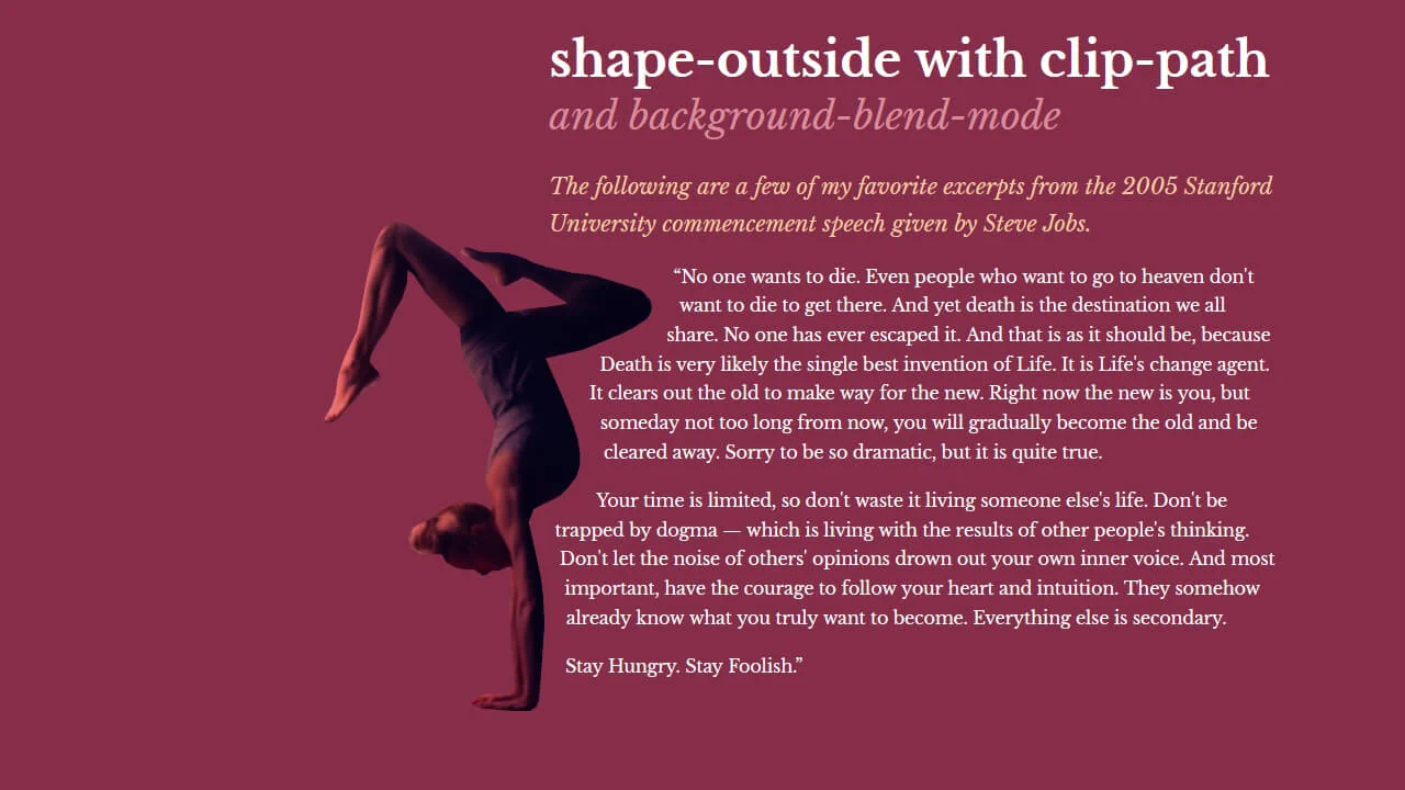 shape-outside with clip-path