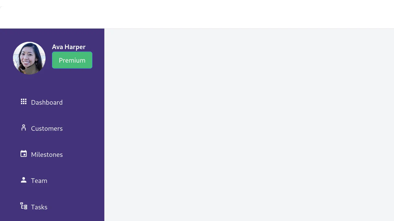 Sidebar Purple
