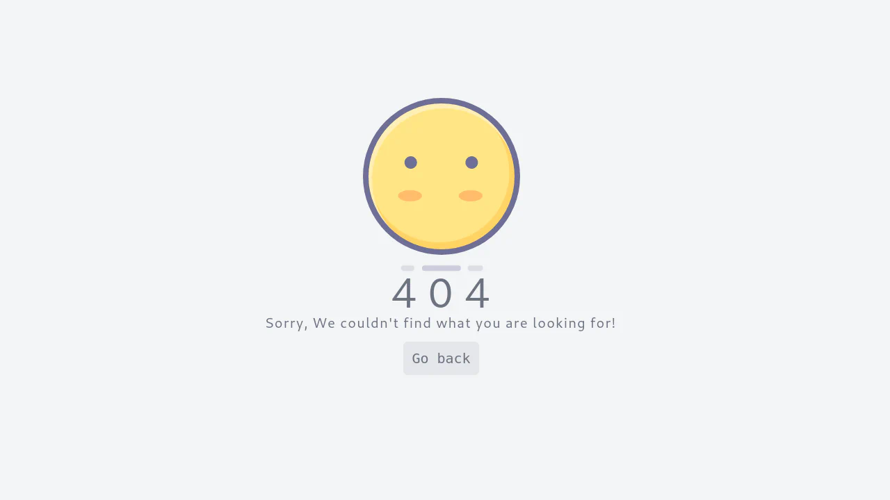 Simple 404 Page