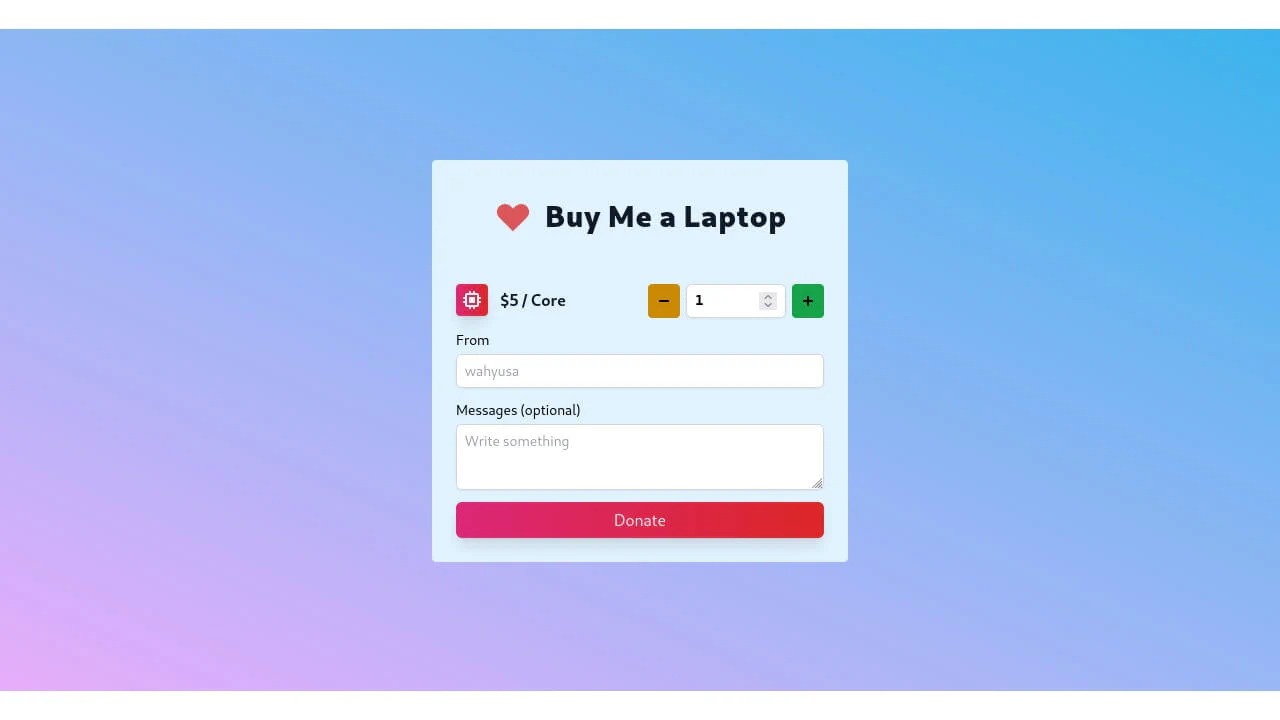 Simple Donate Form