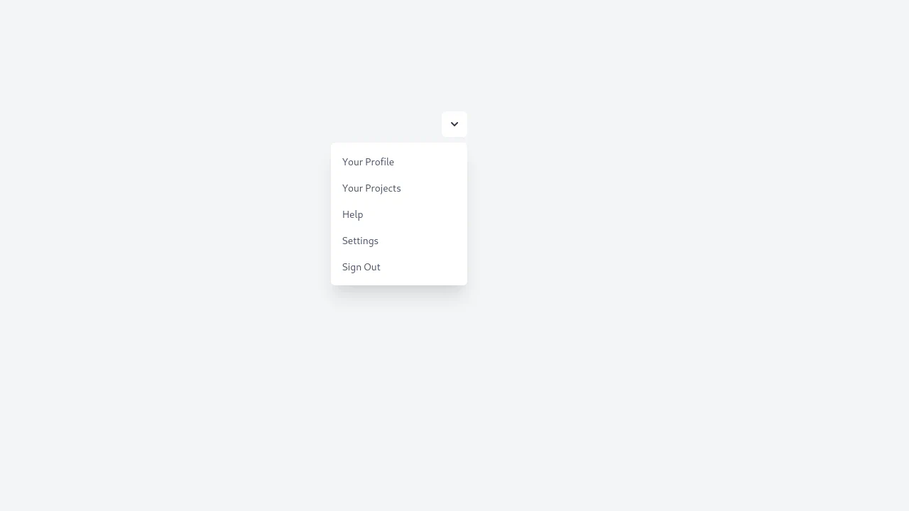 Simple Dropdown