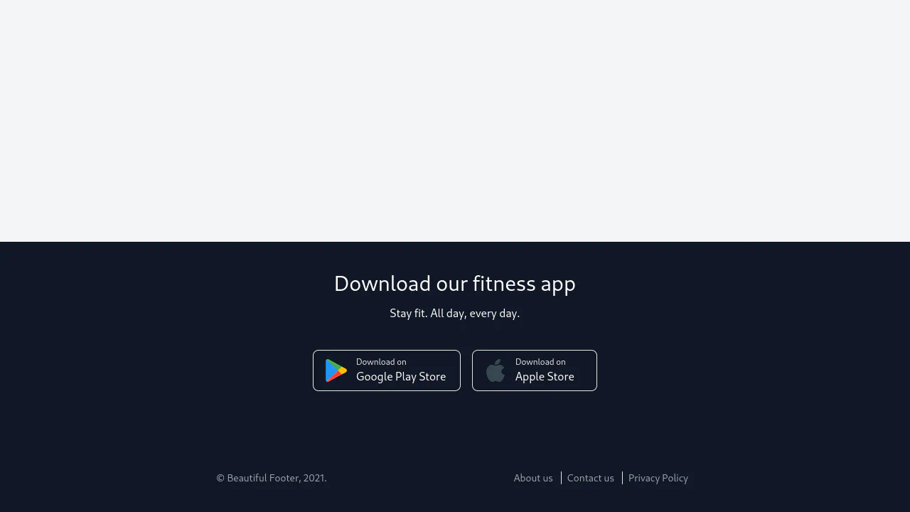 Simple Footer