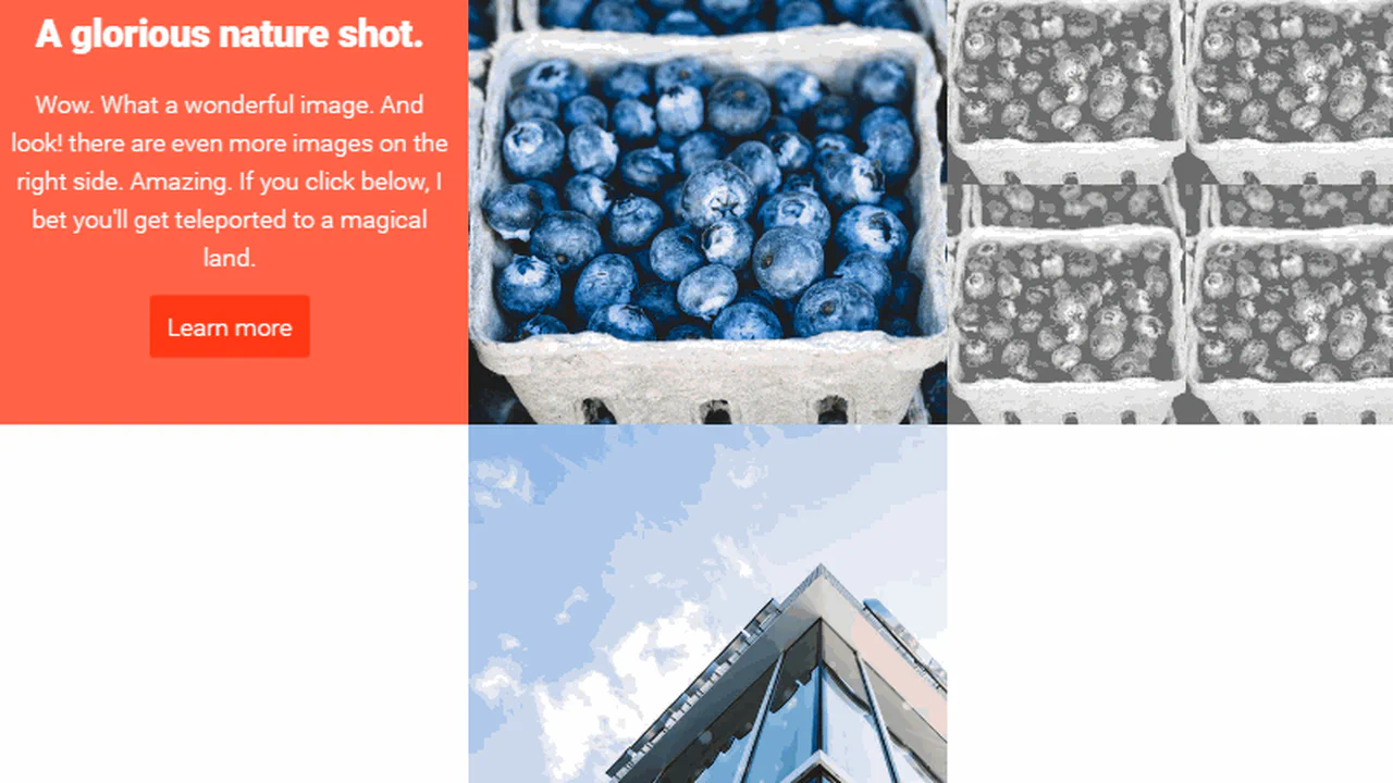 Slide-out Scrolling Gallery
