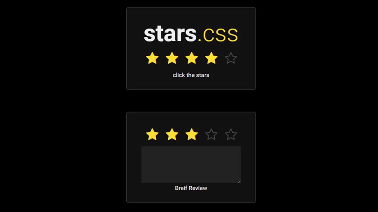 Stars for Rating