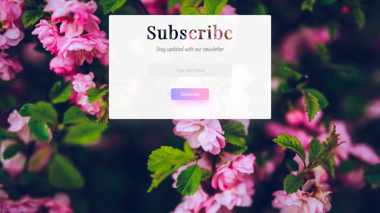 Stay Updated with Our Newsletter Form