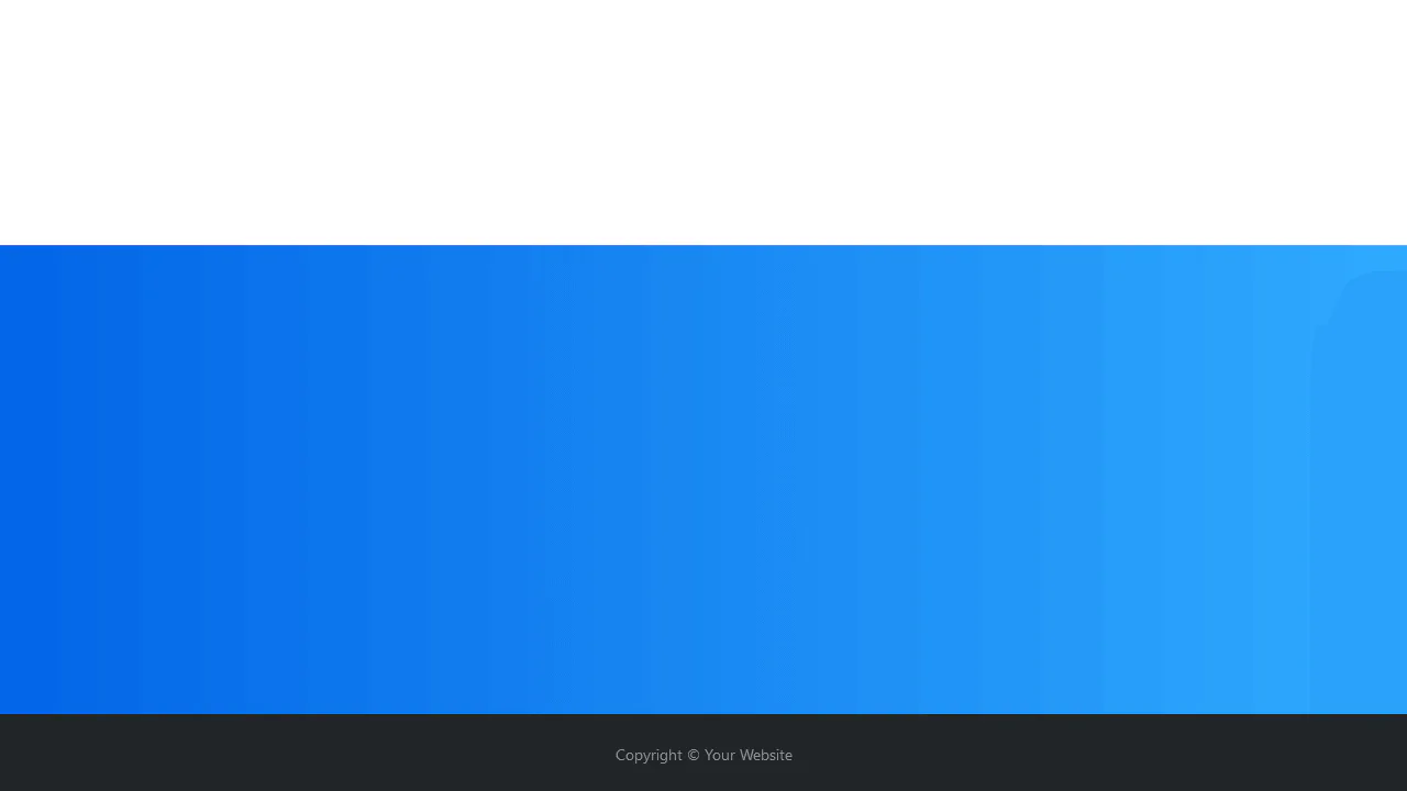Flexbox Sticky Footer