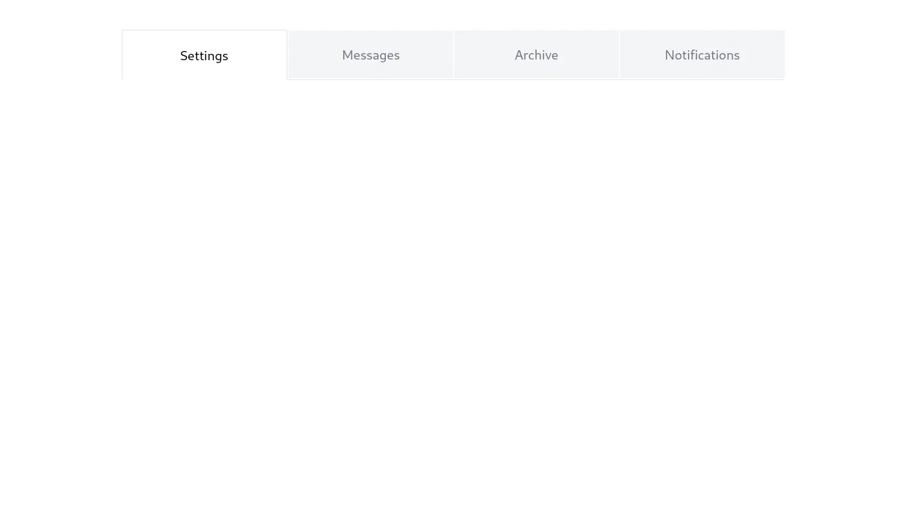 Underline/Active Border and Inactive Background Tabs