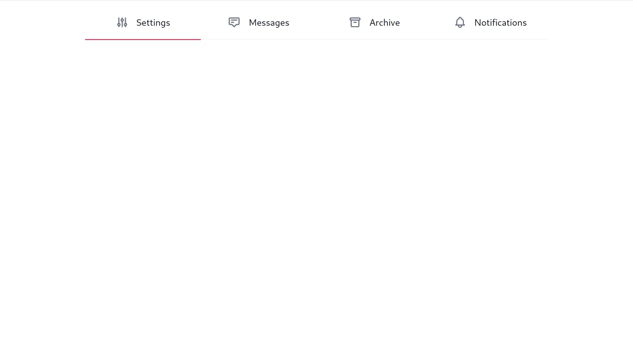 Underline with Icon/Active Border Color Tabs