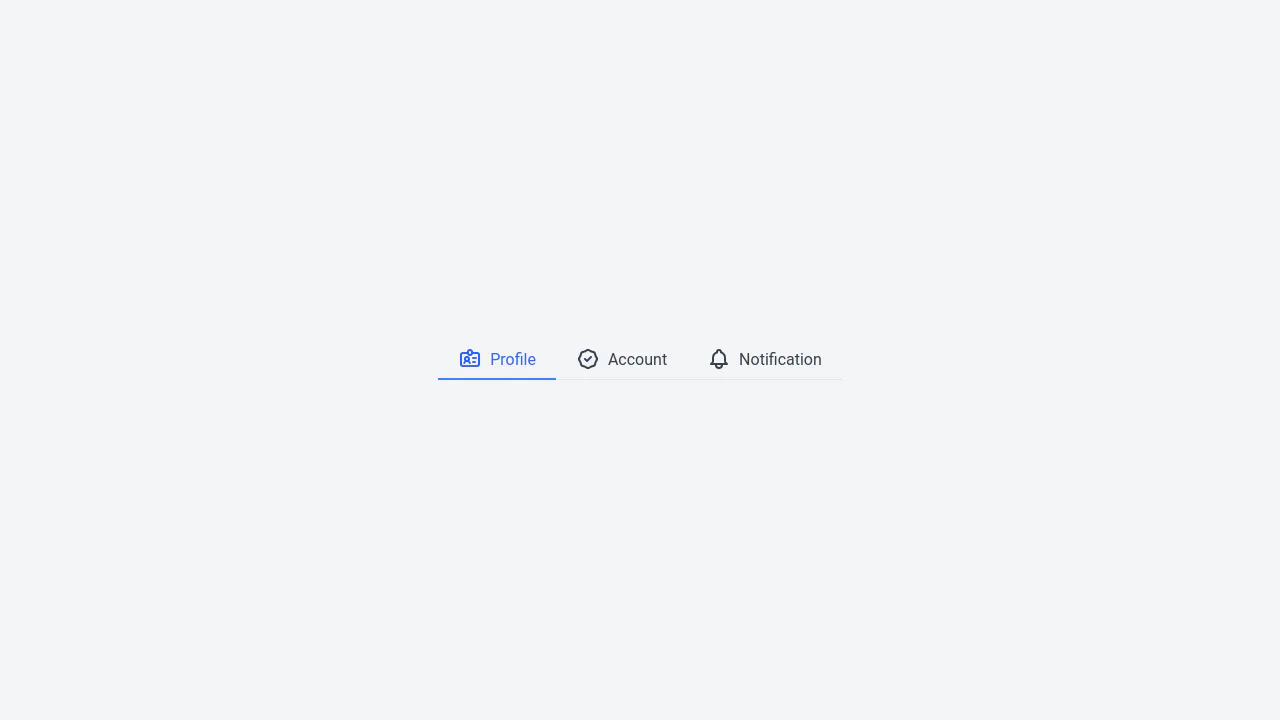 Line With Icons Tabs