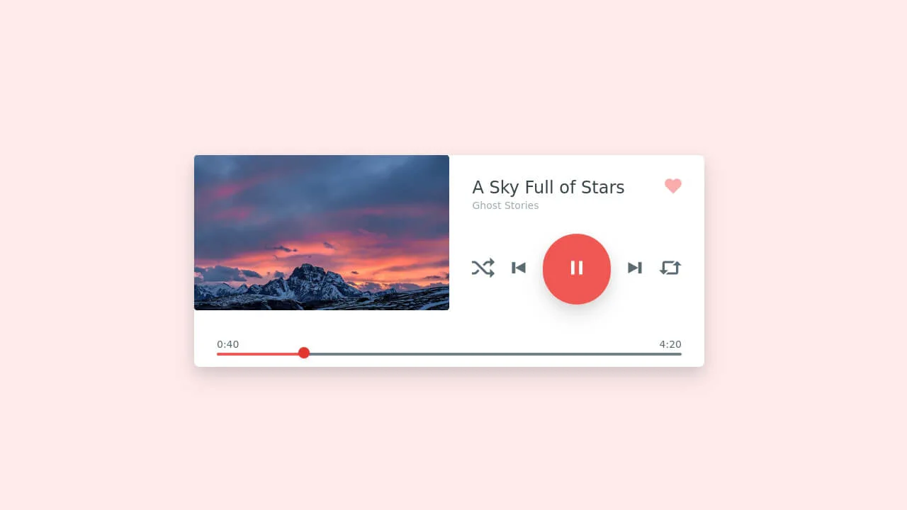 Tailwind CSS Audio Player