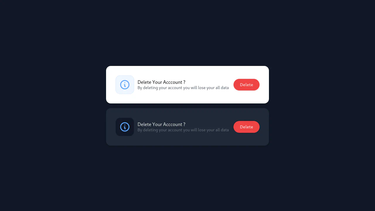 Tailwind CSS Notification Card